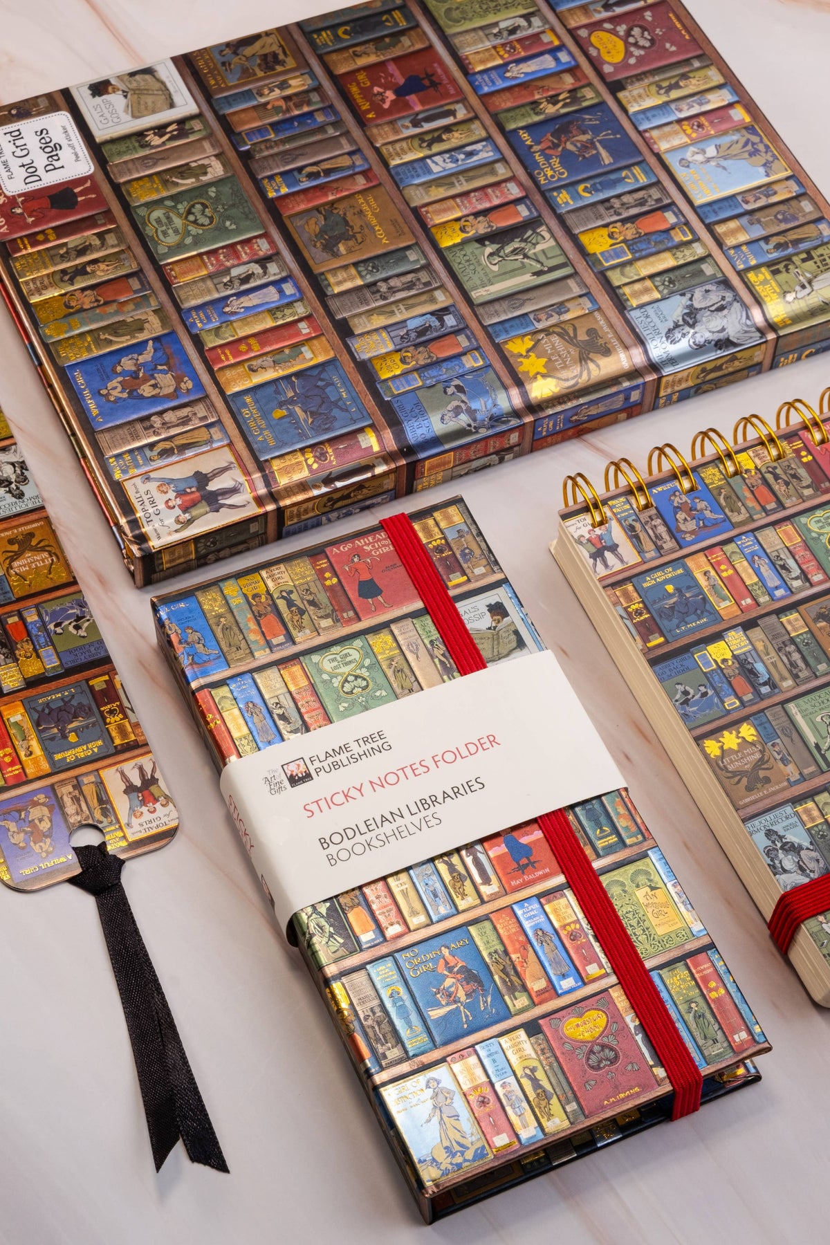 Bodleian Libraries: High Jinks Bookshelves Sticky Notes Fold