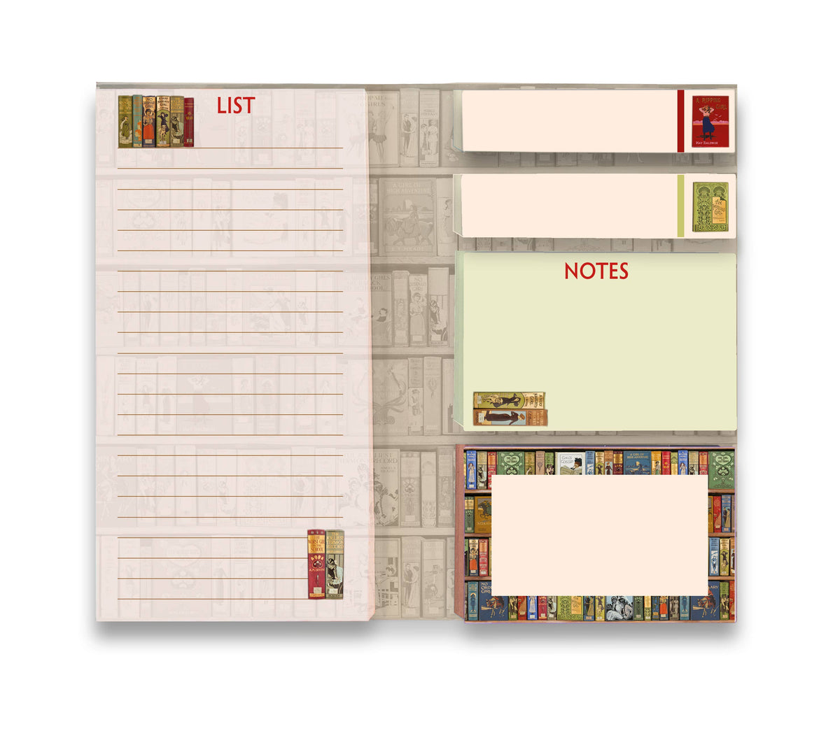 Bodleian Libraries: High Jinks Bookshelves Sticky Notes Fold