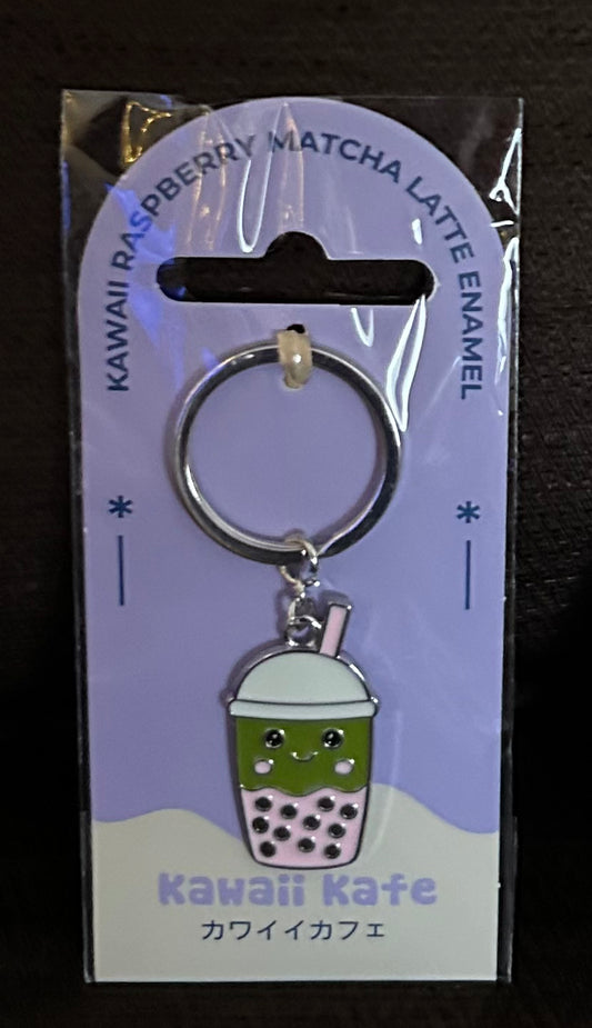 Kawaii Bubble Tea Enamel Keyring