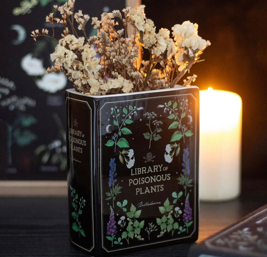 Poisonous Plants Book Shaped Vase