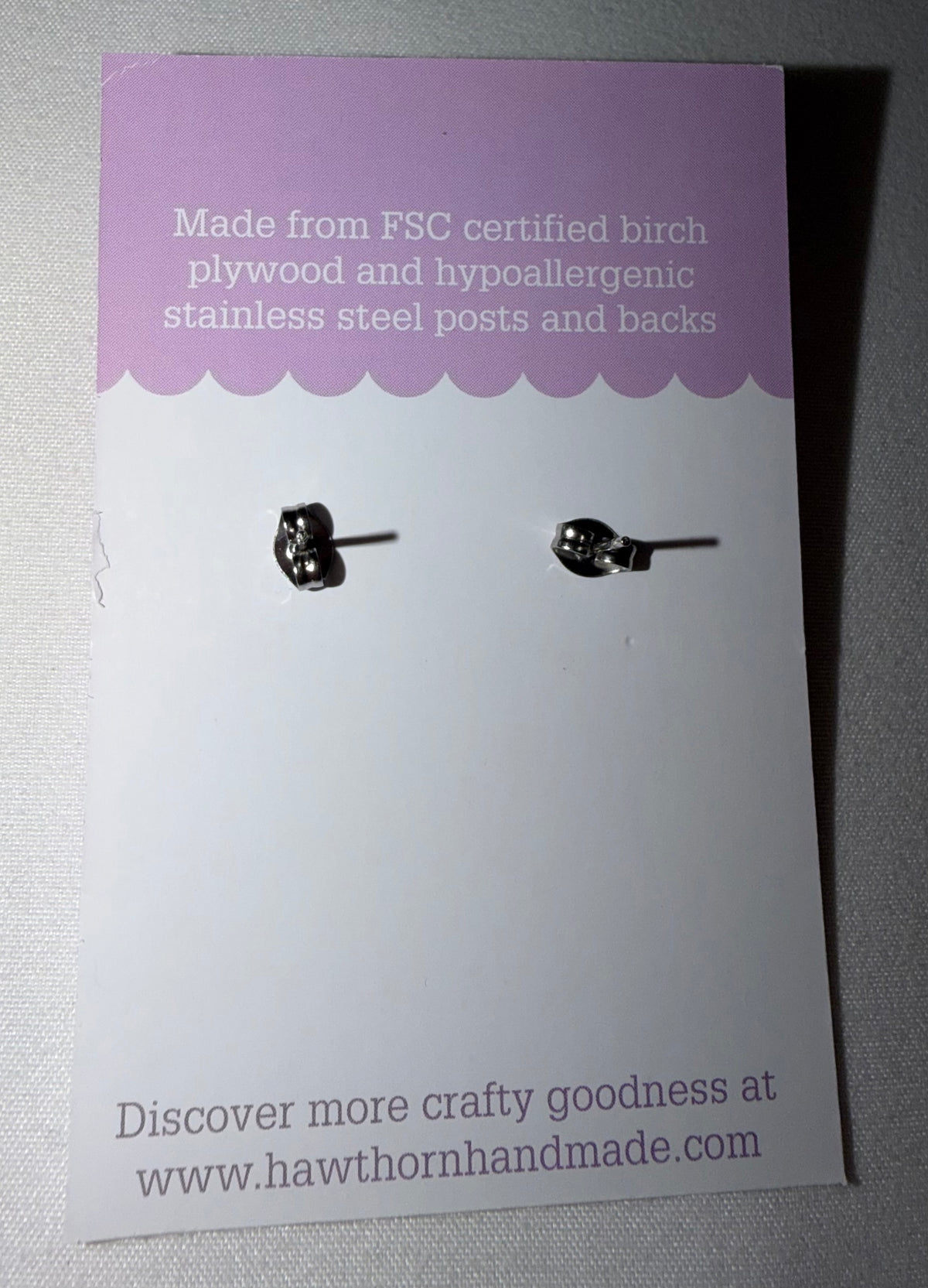Wooden Craft Themed Earrings