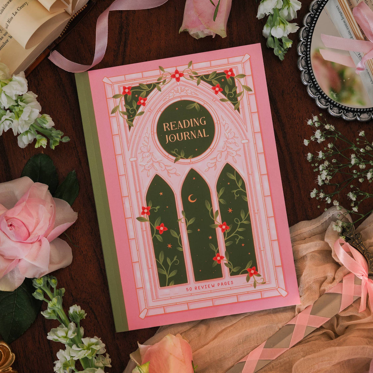 Romantasy Reading Journal – Literary 50 Book Review Notebook